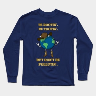 Rootin Tootiun Cowboy Globe Long Sleeve T-Shirt